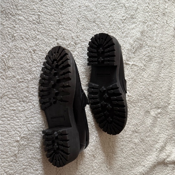 Black Chunky Platform Loafers - Picture 9 of 9